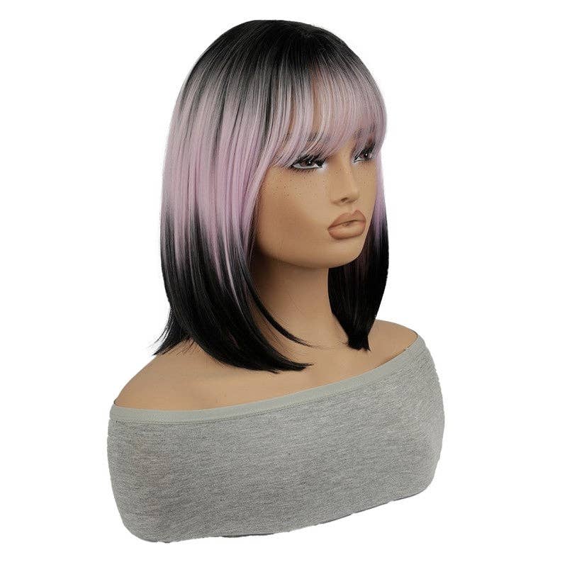 FurDecoration - Venta al por mayor Extensiones para el pelo - Peluca corta degradada con flequillo1