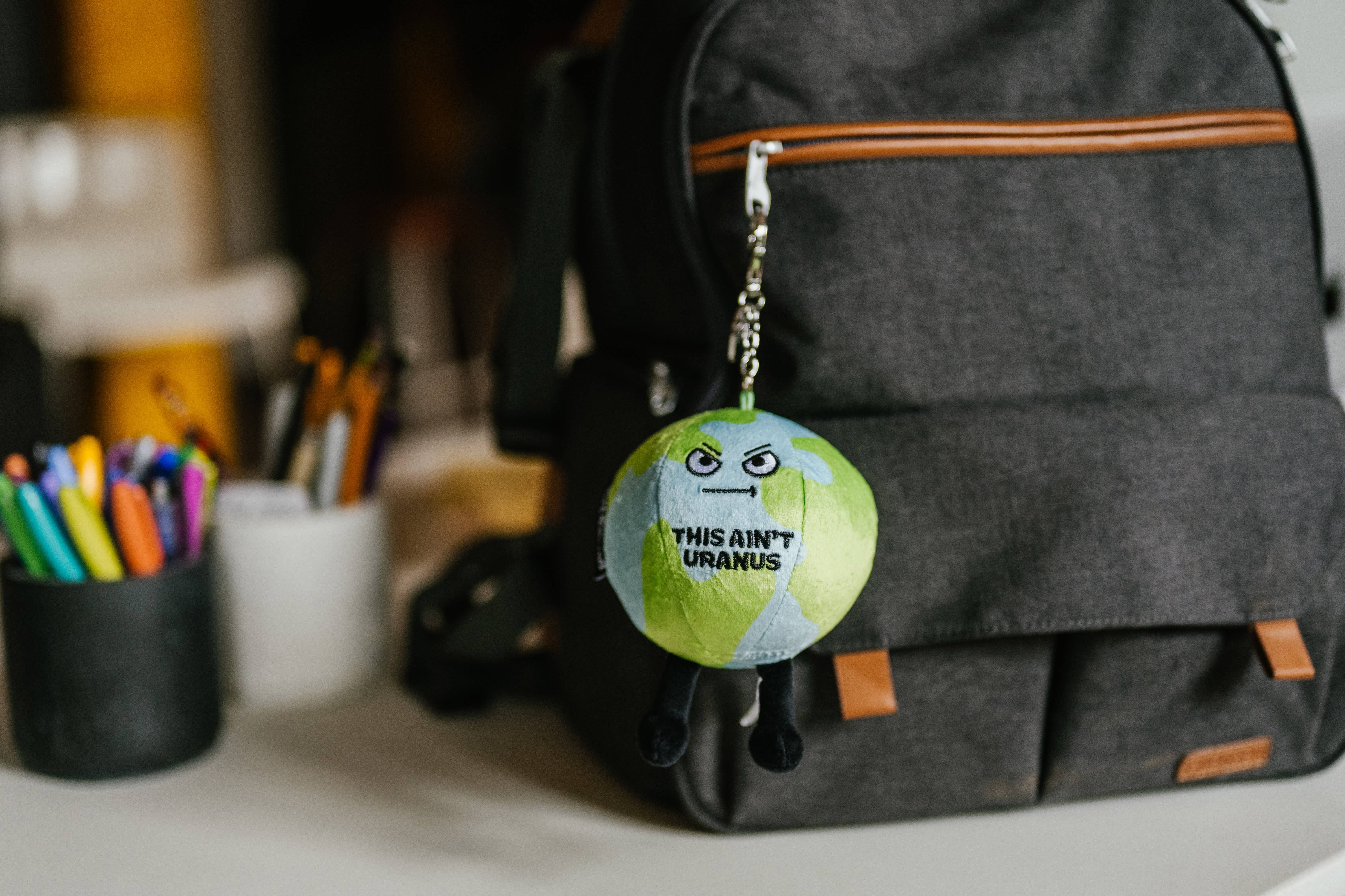 Punchkins - Wholesale Keychain - Unisex - Earth Plush Bag Charm  This Ain'T Uranus  Soft Toy Funny2