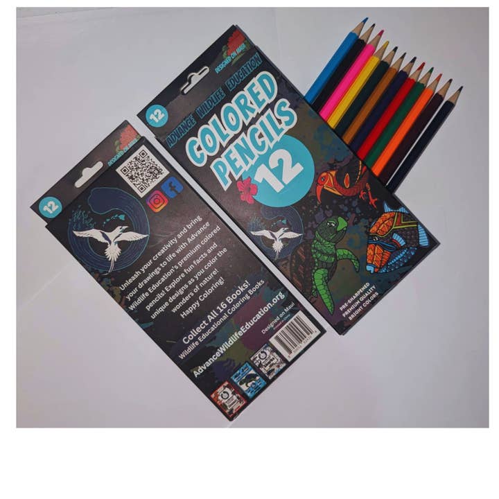 Advance Wildlife Education LLC - Wholesale Coloured pencil - 12 Pack Colored Pencils