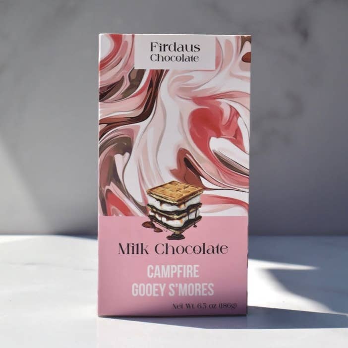 Firdaus Chocolate - Wholesale Chocolate Bar - Milk Chocolate S'mores Bar0