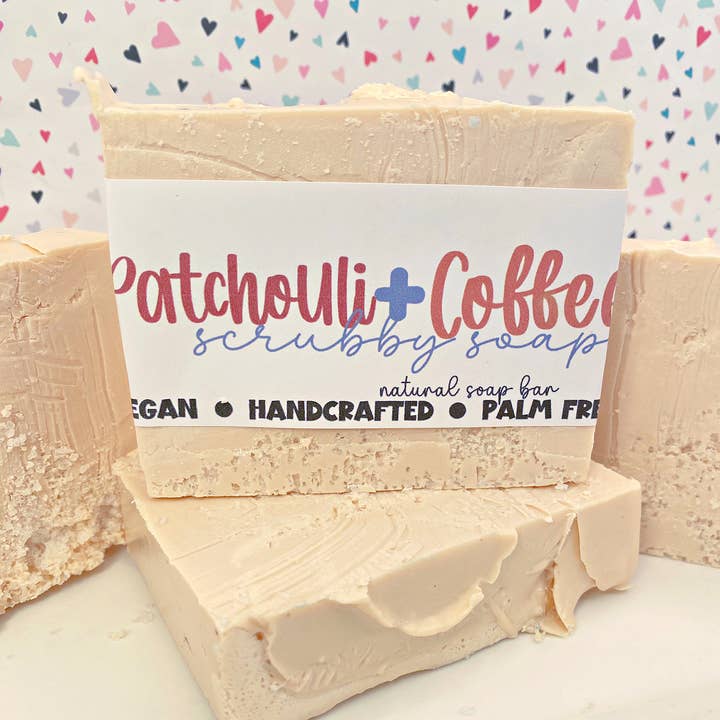 Patchouli + Café - Savon Exfoliant Fait Main pour la vente par The Little Bubble