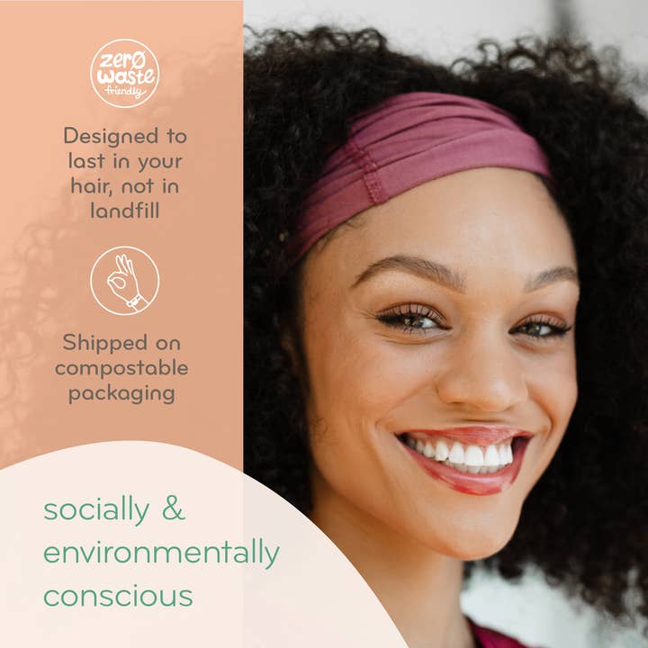 KOOSHOO - Wholesale Fashion Headband - Unisex - Organic Twist Headband - Chambray Blue