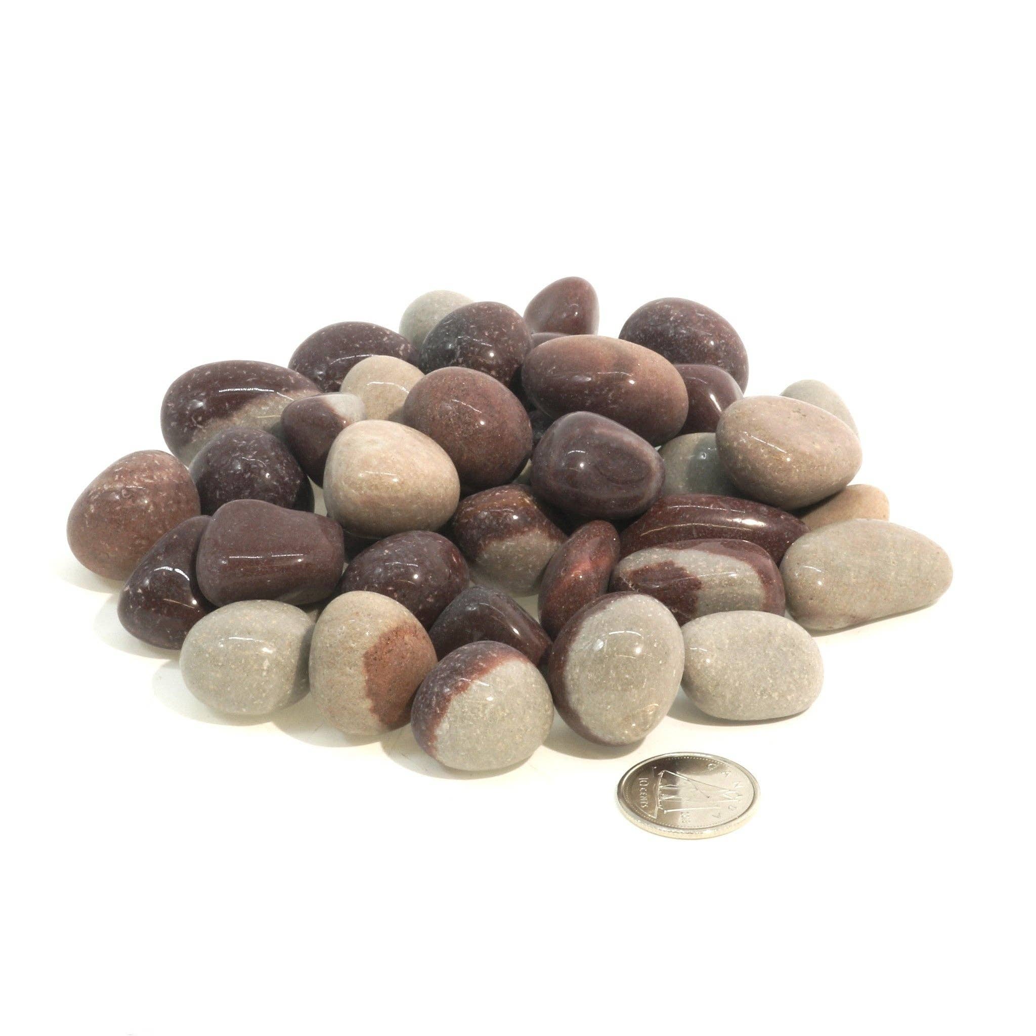 Stonebridge Imports - Vente Pierre et cristal de spiritualité - Pierre roulée de Shiva Lingam de la Narmada5