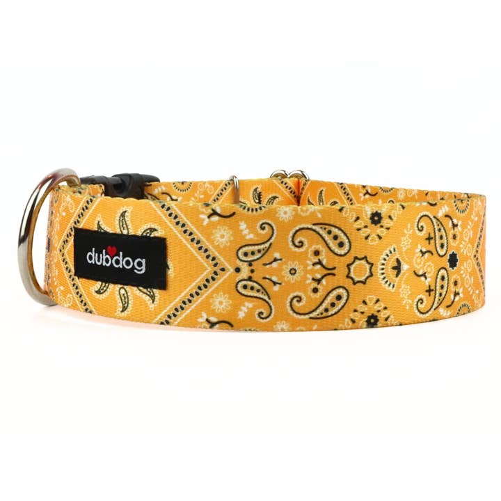 Collier pour chien Dana jaune pour la vente par Dubdog Designs