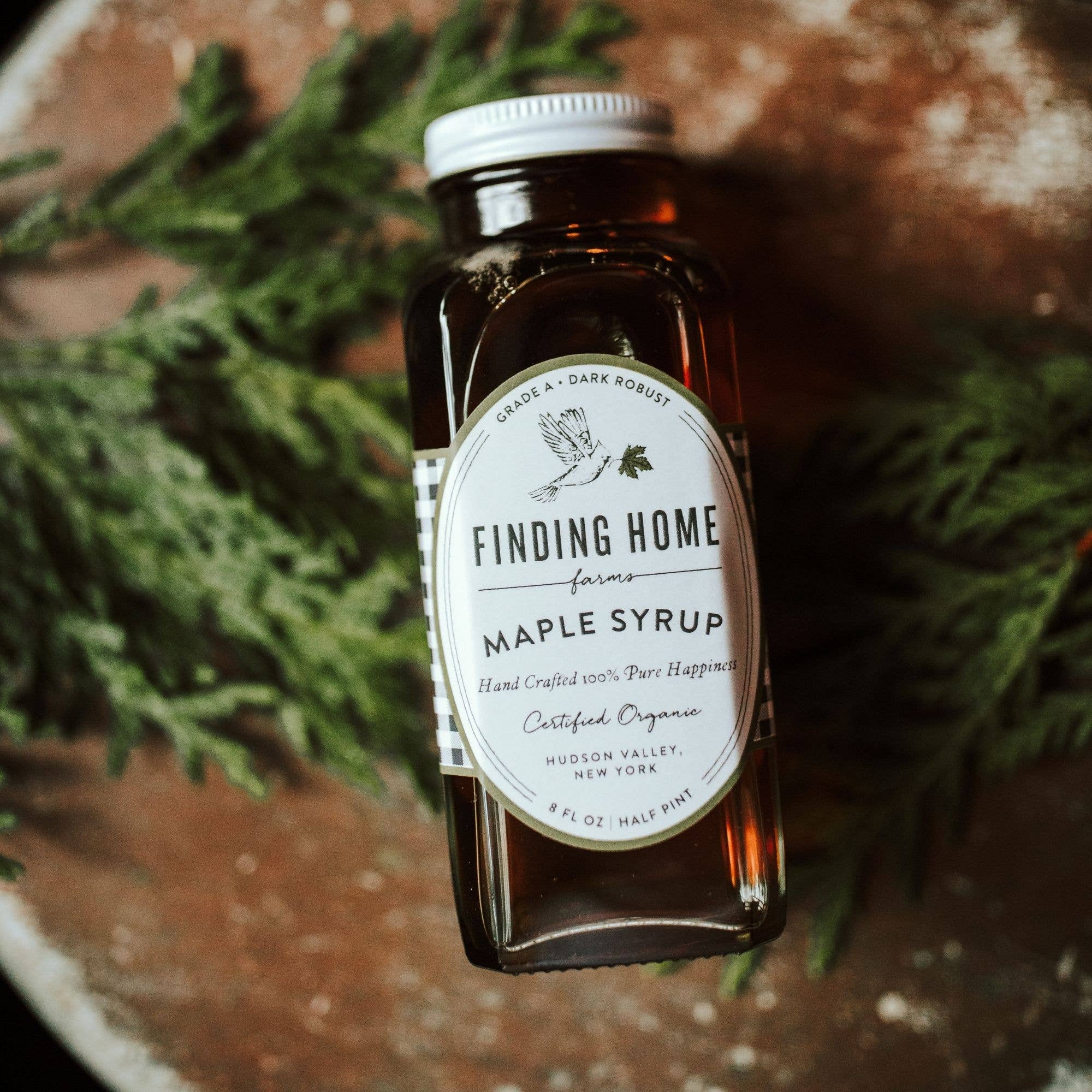 Finding Home Farms - Vente Sirops d'érable - Sirop d'érable biologique pur à 100 % - Bouteille de 8 oz style ferme4