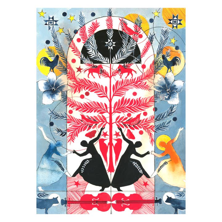 "Let's Dance" Greeting Card 5x7 w/ Envelope for wholesale by Fain House