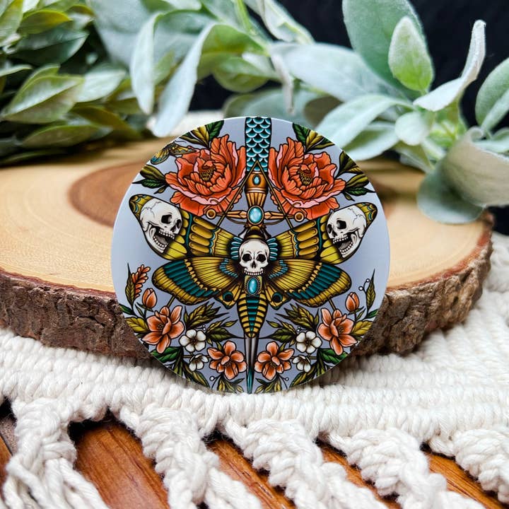 Holli Rose Art - Wholesale Sticker - Death Moth Sticker