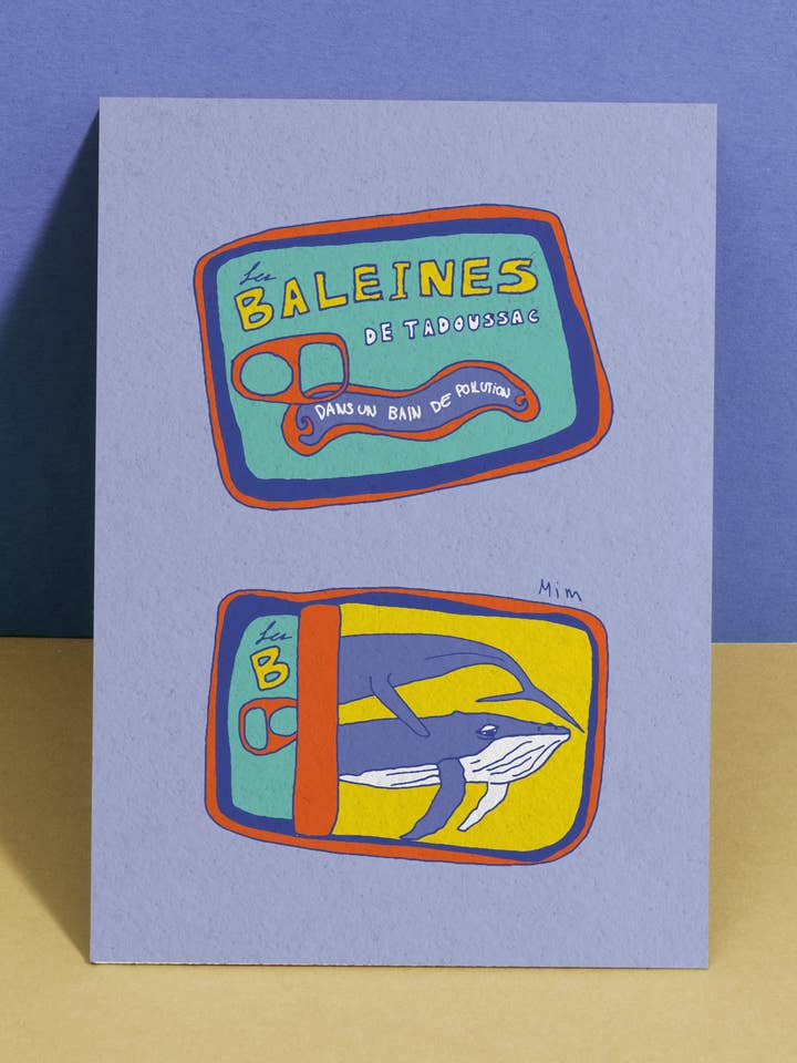 Tadoussac whale for wholesale by Mim Leclerc