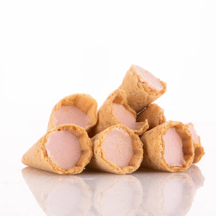 Carian's Bistro Chocolates - Wholesale Chocolate Covered Sweets - Milky Chocolate Strawberry Mini Cones - 12 Packs in 1 Case4