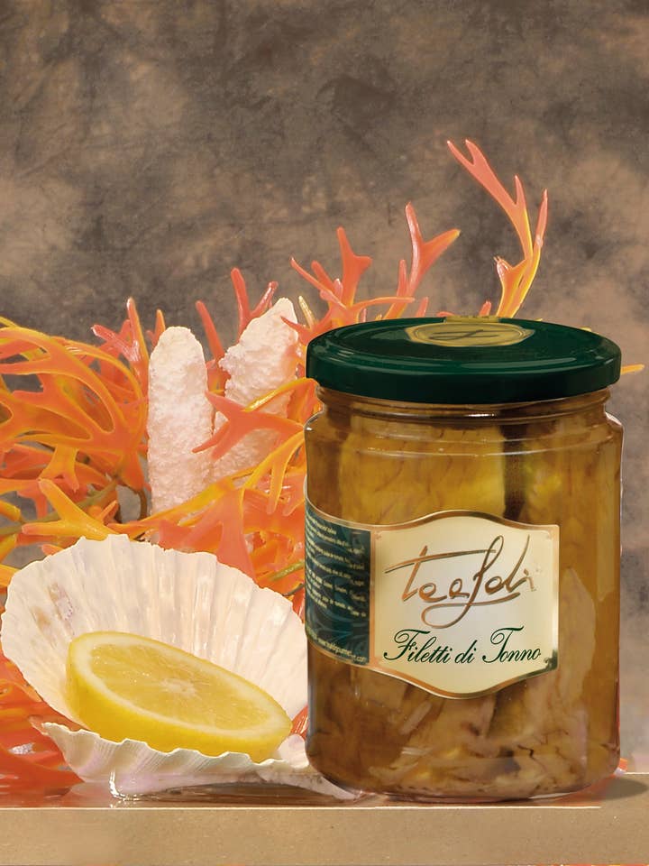 Tuna Fillets Extra Oil 400g for wholesale by ANTICO PASTIFICIO TEALDI SRL (Tealdi)