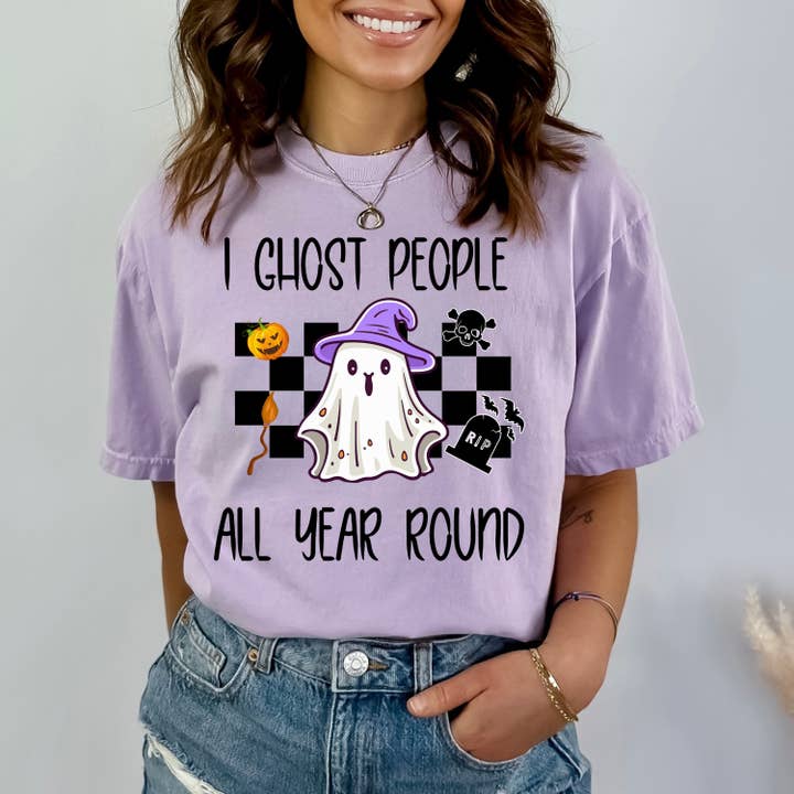 I Ghost People All Year Round - Bella Canvas for wholesale by LA Shirt Company