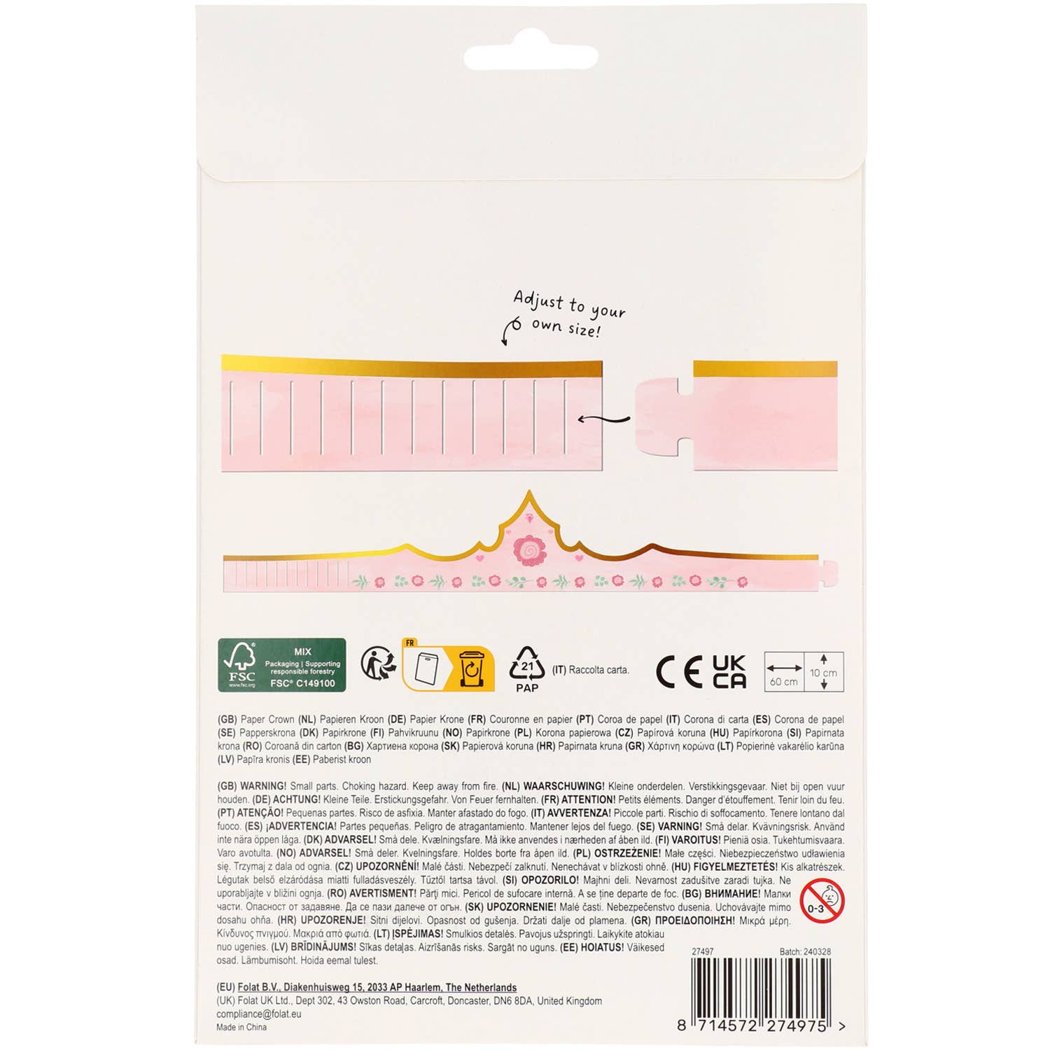 Folat BV - Wholesale Kids Hat - Kids - Crowns - Pretty Princess - 6 pieces4