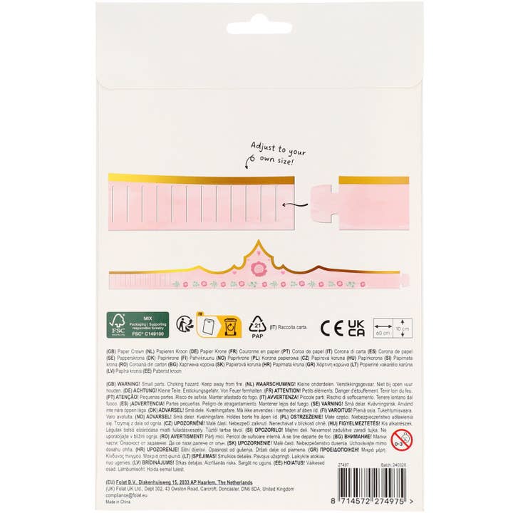 Folat BV - Wholesale Kids Hat - Kids - Crowns - Pretty Princess - 6 pieces4