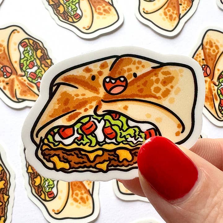 Autocollant Mini Wrap Taco Croquant pour la vente par Shop Emily M