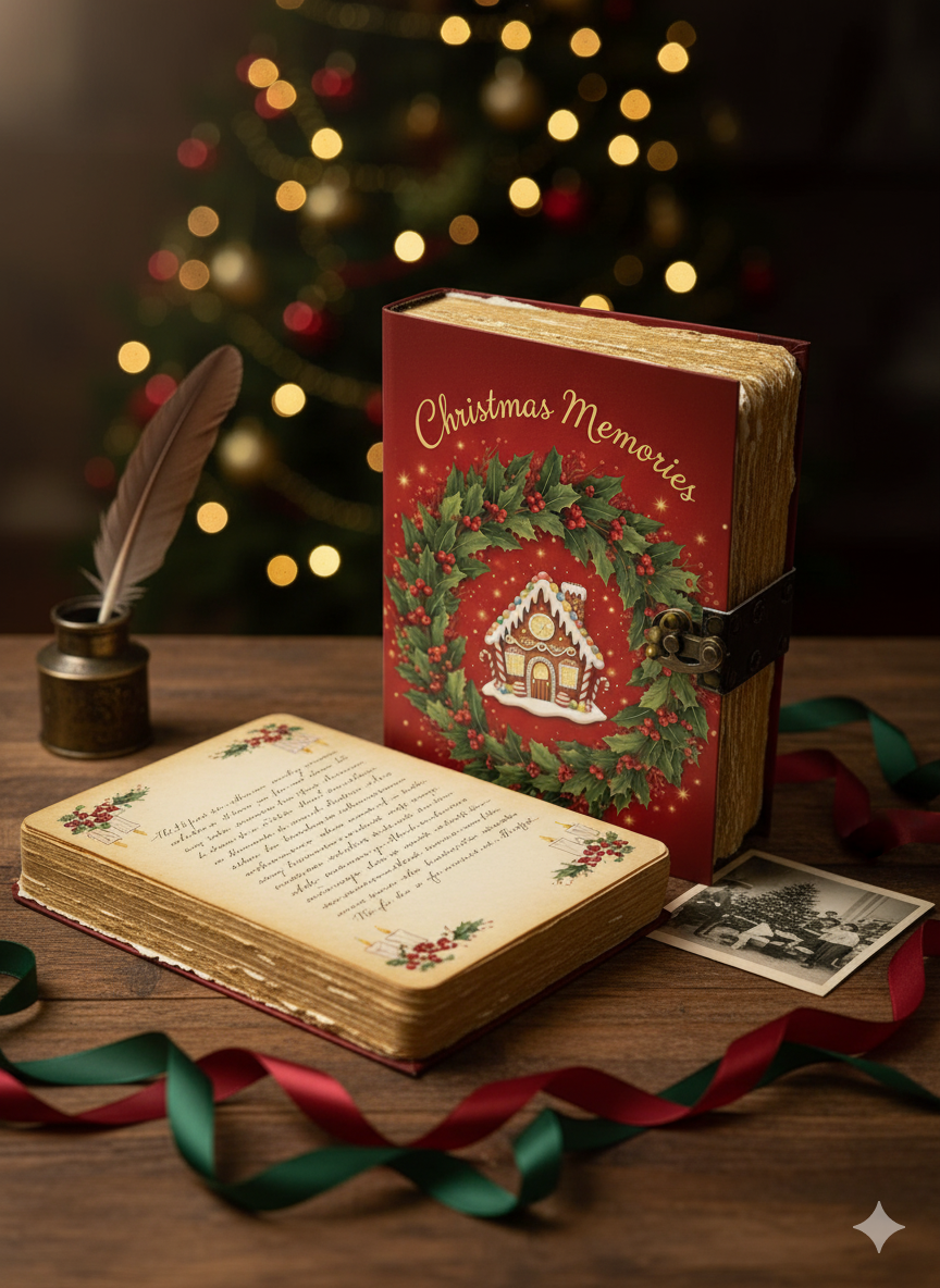 MNM HANDICRAFTS - Venta al por mayor Diario/agenda - Diario de cuero de Navidad Libro de las Sombras Vacaciones Vintage1