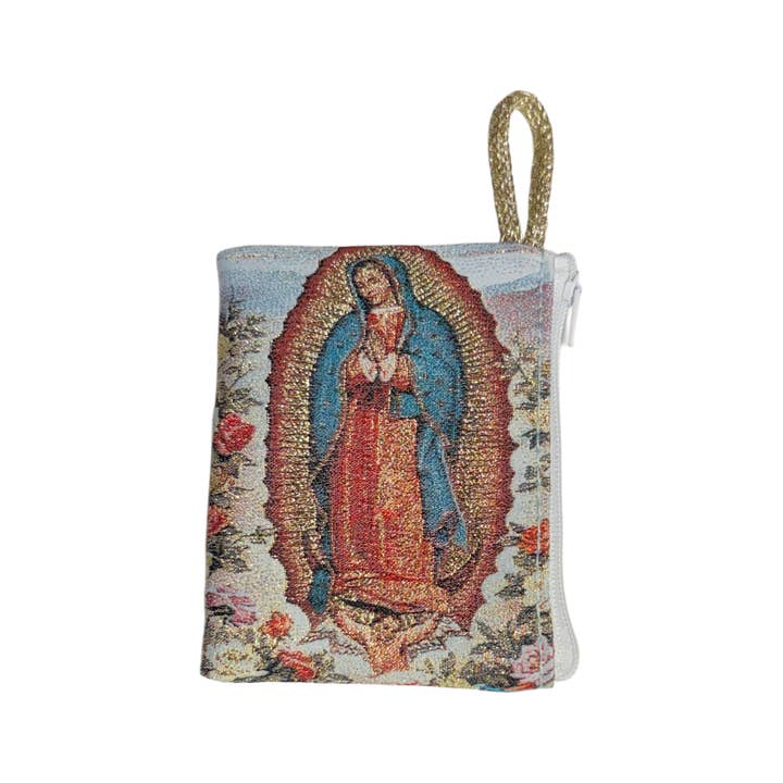 Oremus Mercy - Wholesale Pouch - Unisex - Rosary Pouch - Our Lady of Guadalupe 3″ x 4″2