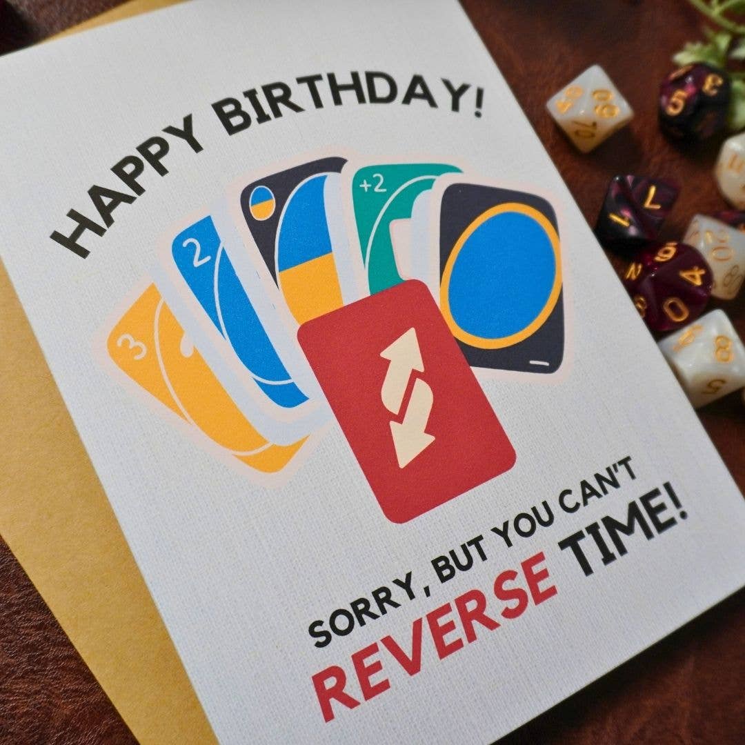 Minva Tabletop Design Co - Wholesale Birthday Card - Board Game UNO Birthday Card1