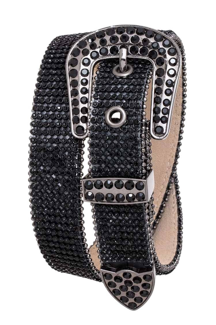 Rope & Spurs - Wholesale Belt - Kids - Kids Size Full Stone Leather Belt2