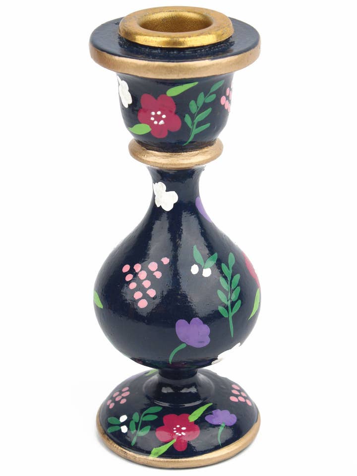 NAVY SMALL CANDLESTICK HOLDER for wholesale by My Doris