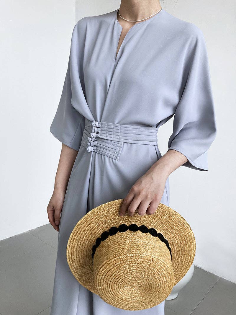 Marayn - Vente Robe – femme - 2025 NOUVELLE Robe Noeud Élégante Moderne Chic Touche Chinoise49