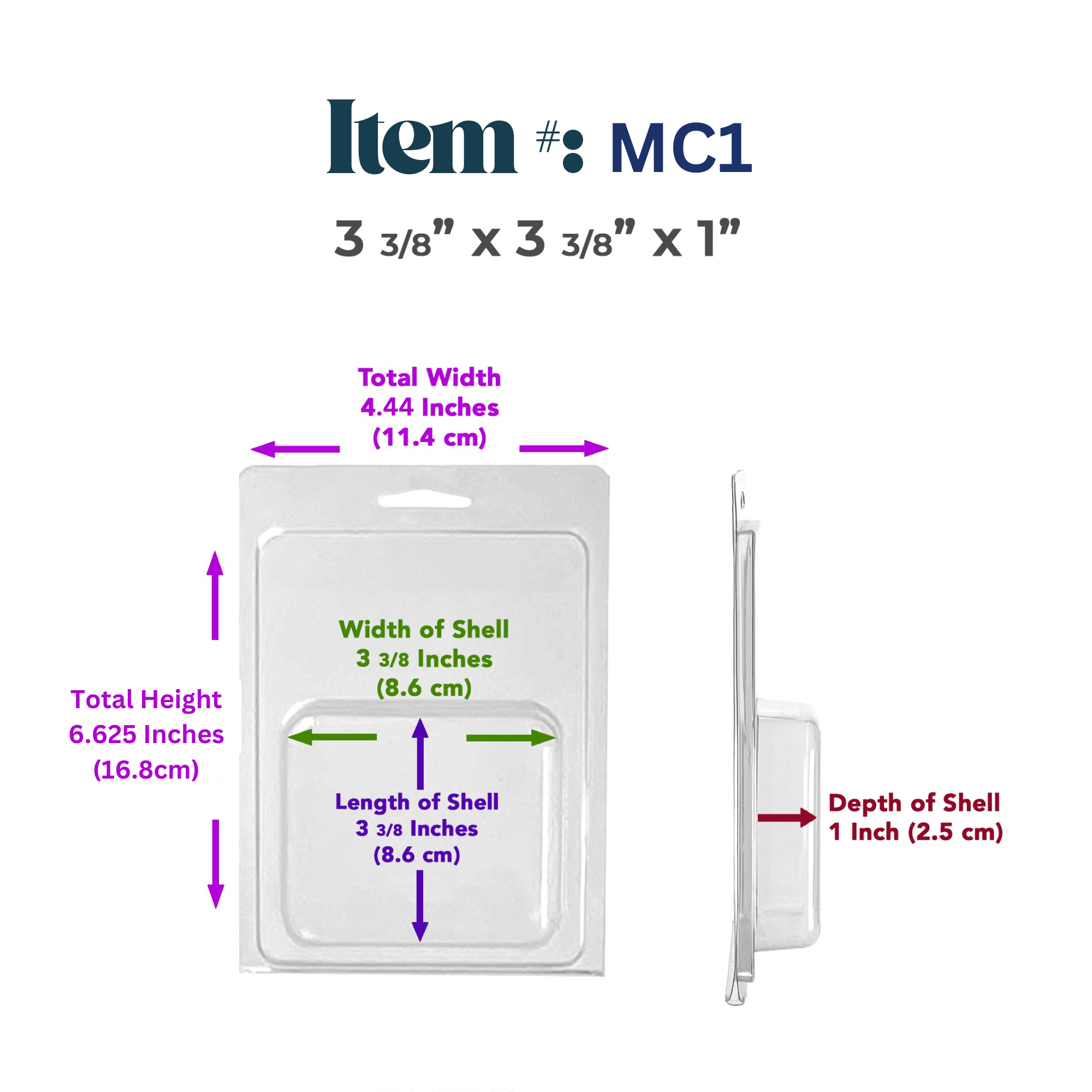Vici Pack - Wholesale Retailer Display - Beauty & Wellness - Retail Display Clear Blister Packaging, Set of 25 5