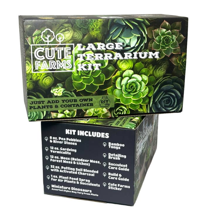 Cute Farms - Wholesale DIY Craft Kit - Large Terrarium Kit