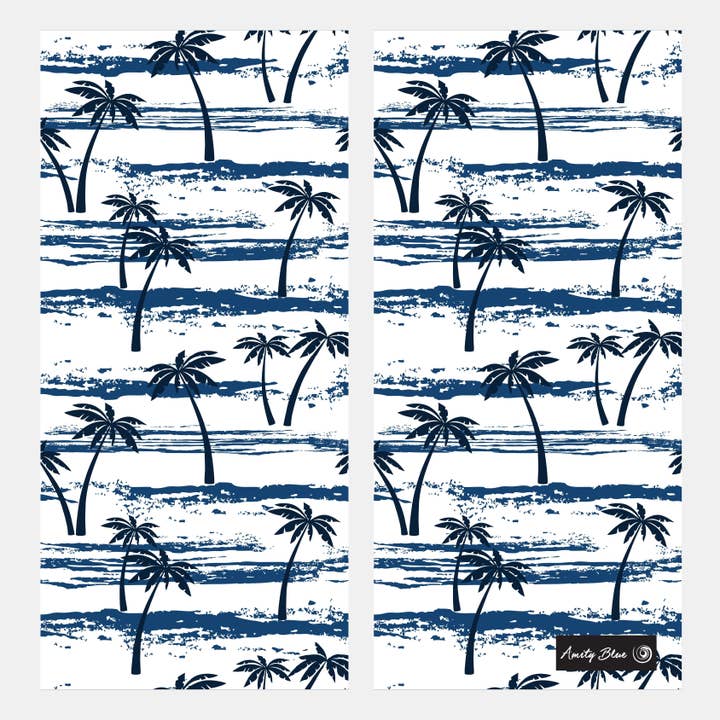 Palm Tree Beach Towel for wholesale by Amity Blue