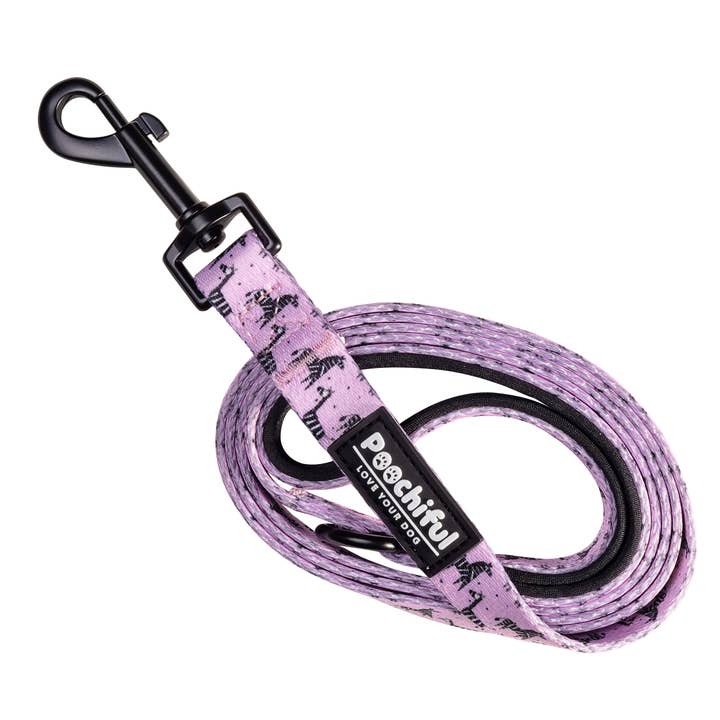 Poochiful - Wholesale Pet Leash - Dog - Dog Lead - Zee Zee Zebra Lilac Edition