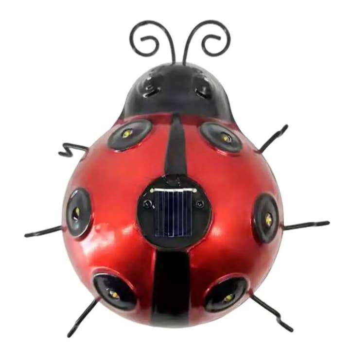 Kiyo Home - Wholesale Outdoor Ornament/Decor - Solar Ladybug6