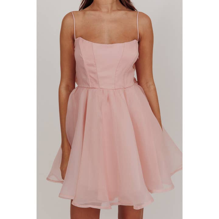 One and Only Collective - Wholesale Dress - Women's - SLEEVELESS ORGANZA MINI DRESS