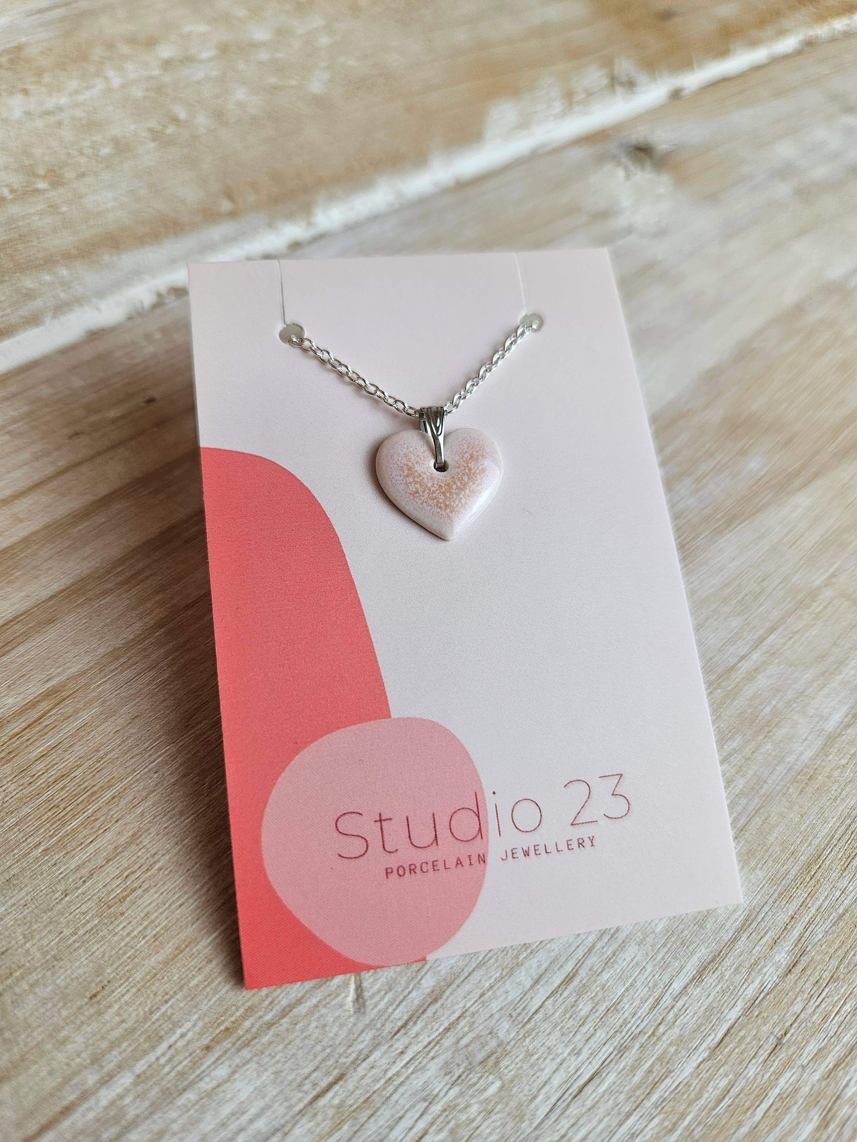 Studio 23 Ceramics - Wholesale Individual Charm/Pendant - NEW DESIGN Pendant Heart0