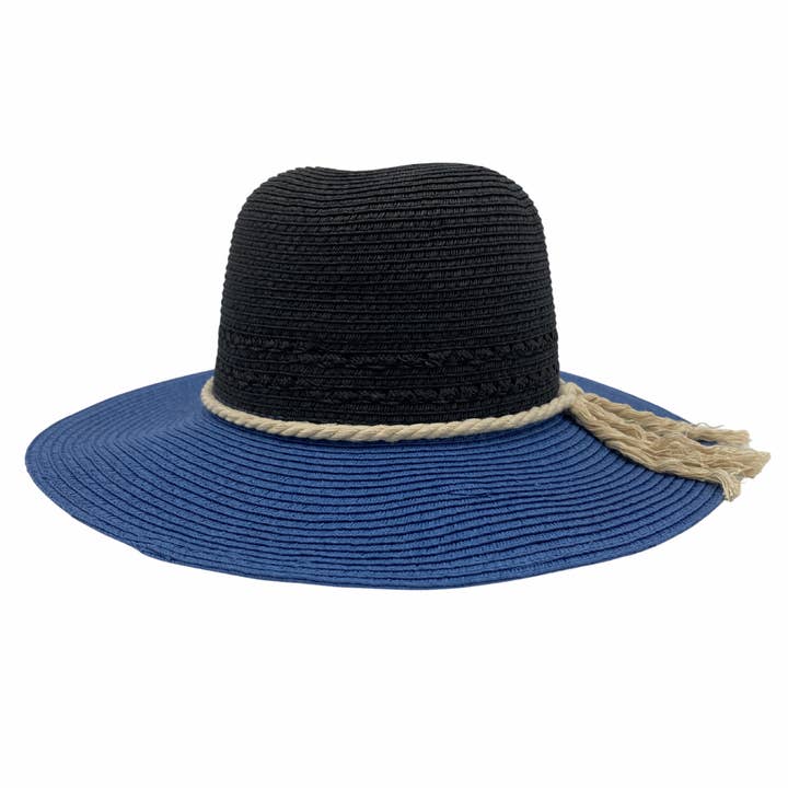 Chapeau Jacaru 1870 noir et bleu pour femme pour la vente par Jacaru Australia