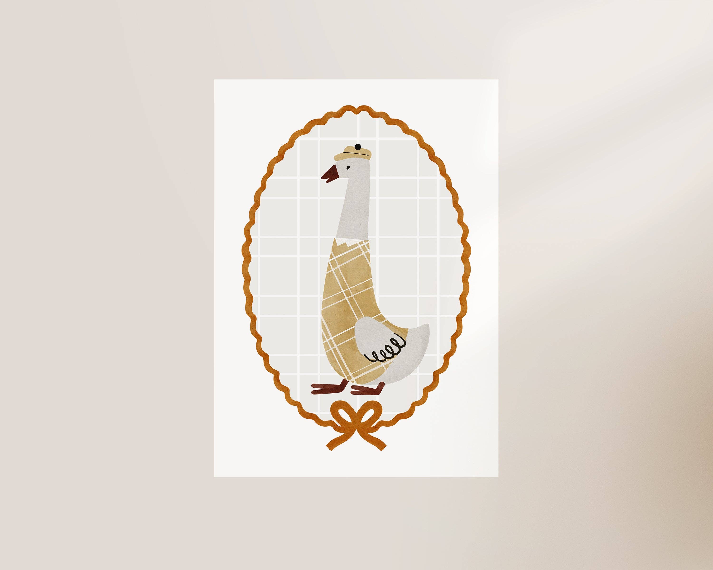 Alluvion - Wholesale Kunstprint - Kinderen en baby - Meneer Gans Kinderkamer Muurkunst Print0