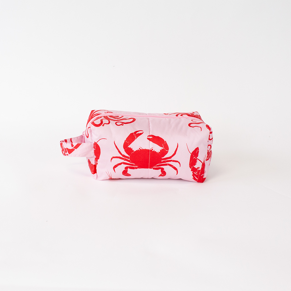 Big Bite Studios - Wholesale Toiletry bag – Unisex - HAPPY POUCH CLUB — LARGE PUFFY TOILETRY BAG0