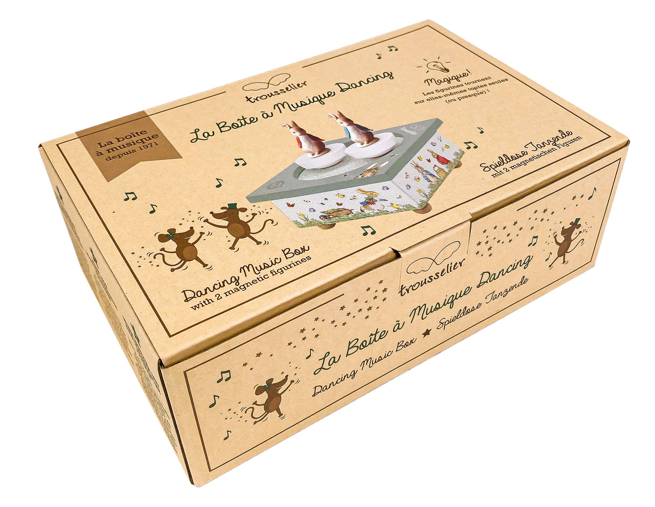 TROUSSELIER SAS - Vente Boîte à musique – enfant et bébé - Boite à Musique Dancing Peter Rabbit© 5