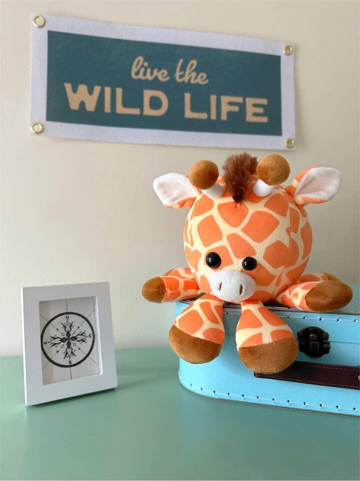 Stretch the Giraffe - Jungle Safari Octopus Plush for wholesale by Scatterbrain