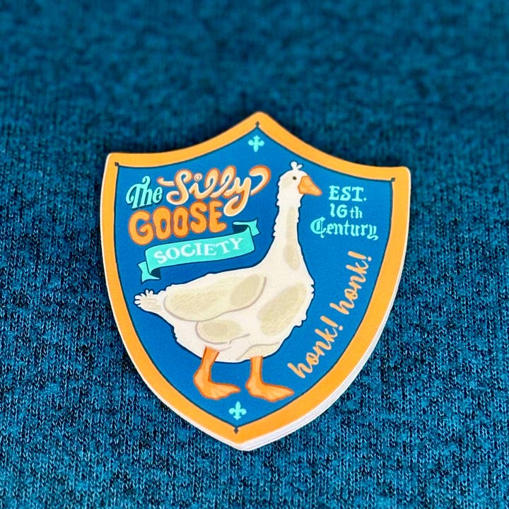 Silly Goose Society Vinyl Sticker for wholesale by Kitsch Stitch Creations