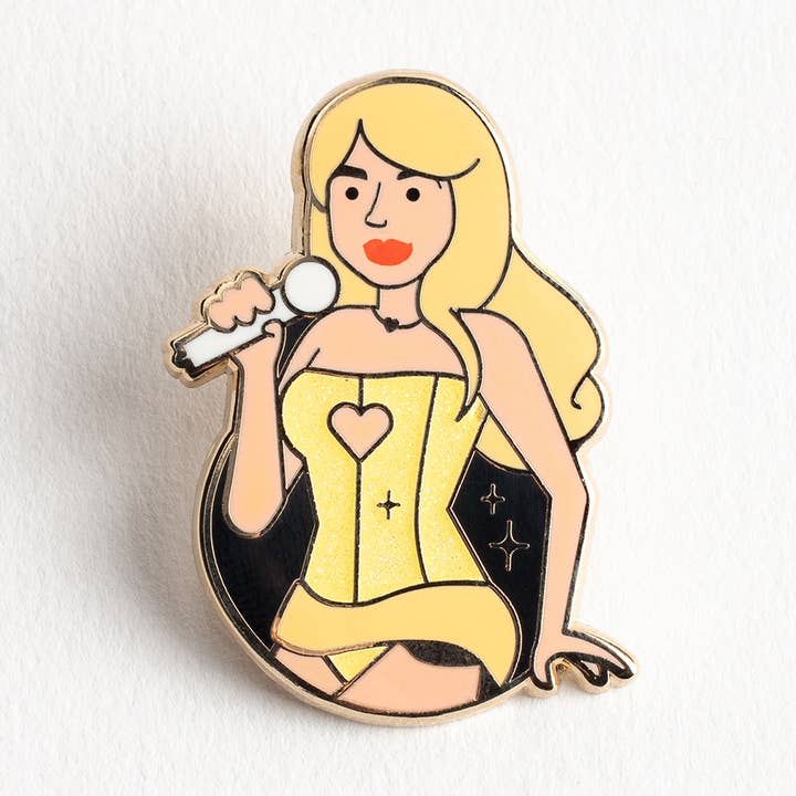 Sabrina Carpenter Enamel Pin - Music Badge Icon Gift Popstar for wholesale by Collectable Cities