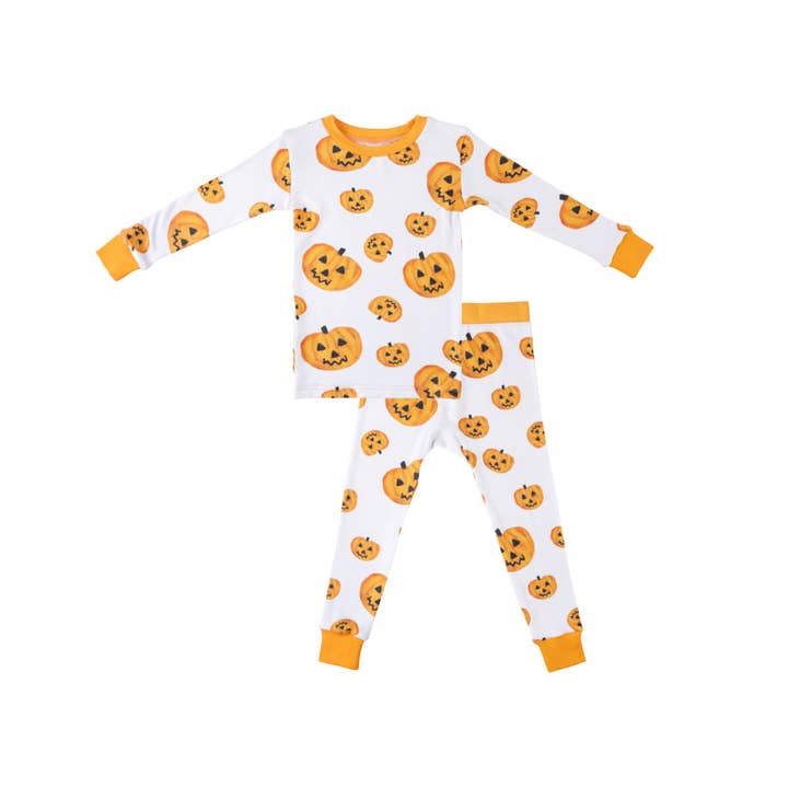 Toddler/Kids Bamboo Pajamas - Pumpkins for wholesale by Dreamland Baby