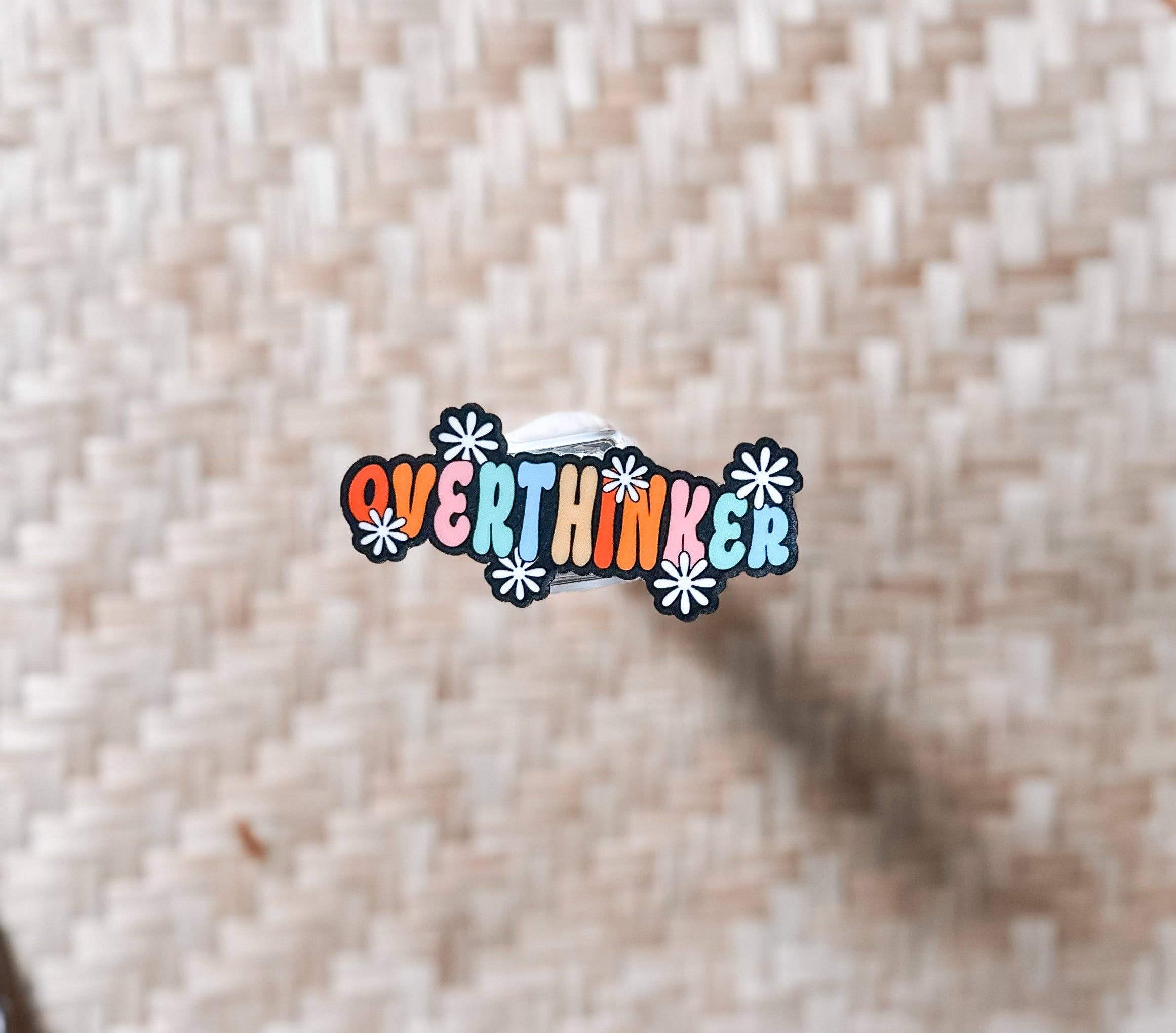 Earth and Timber co - Wholesale Sticker - Overthinker waterproof stickers0