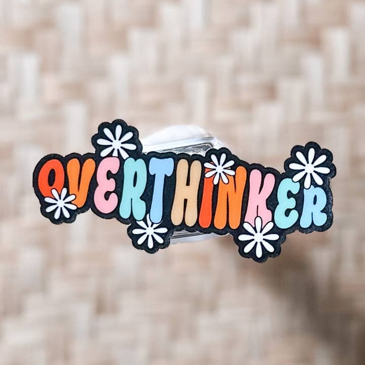Earth and Timber co - Wholesale Sticker - Overthinker waterproof stickers0