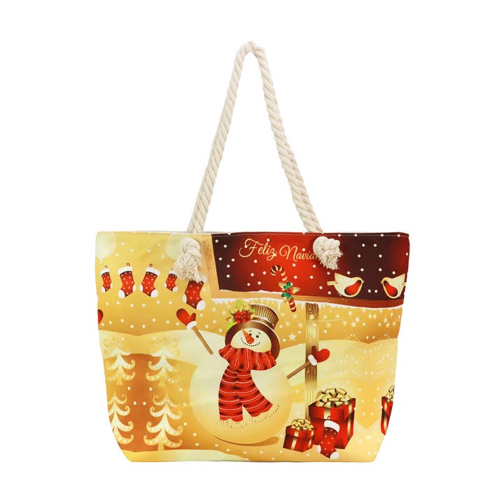 Golden Christmas Zipper Canvas Tote Bag and other Purchase Wholesale tarjetas navidad. Free Returns & Net 60 Terms on Faire trending on Faire.