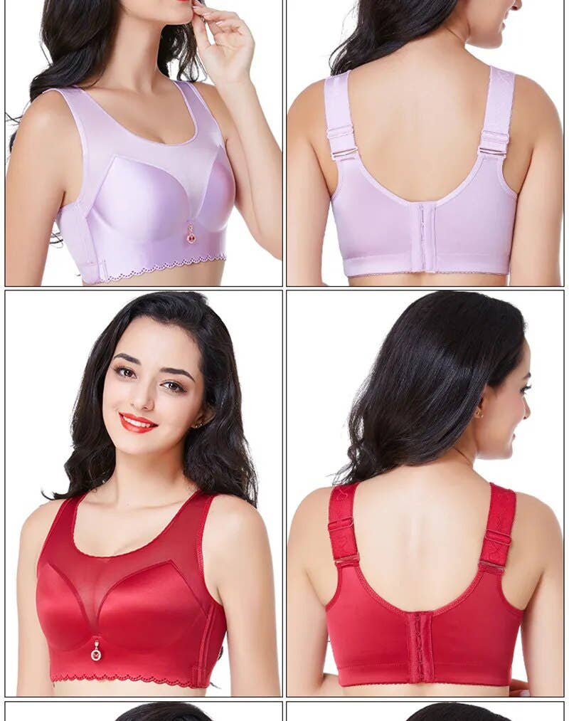 SugarQuoteMeNot LLC - Wholesale Bra - Women's - Flattens Back- Lace and Satin Heavy Duty Bra9