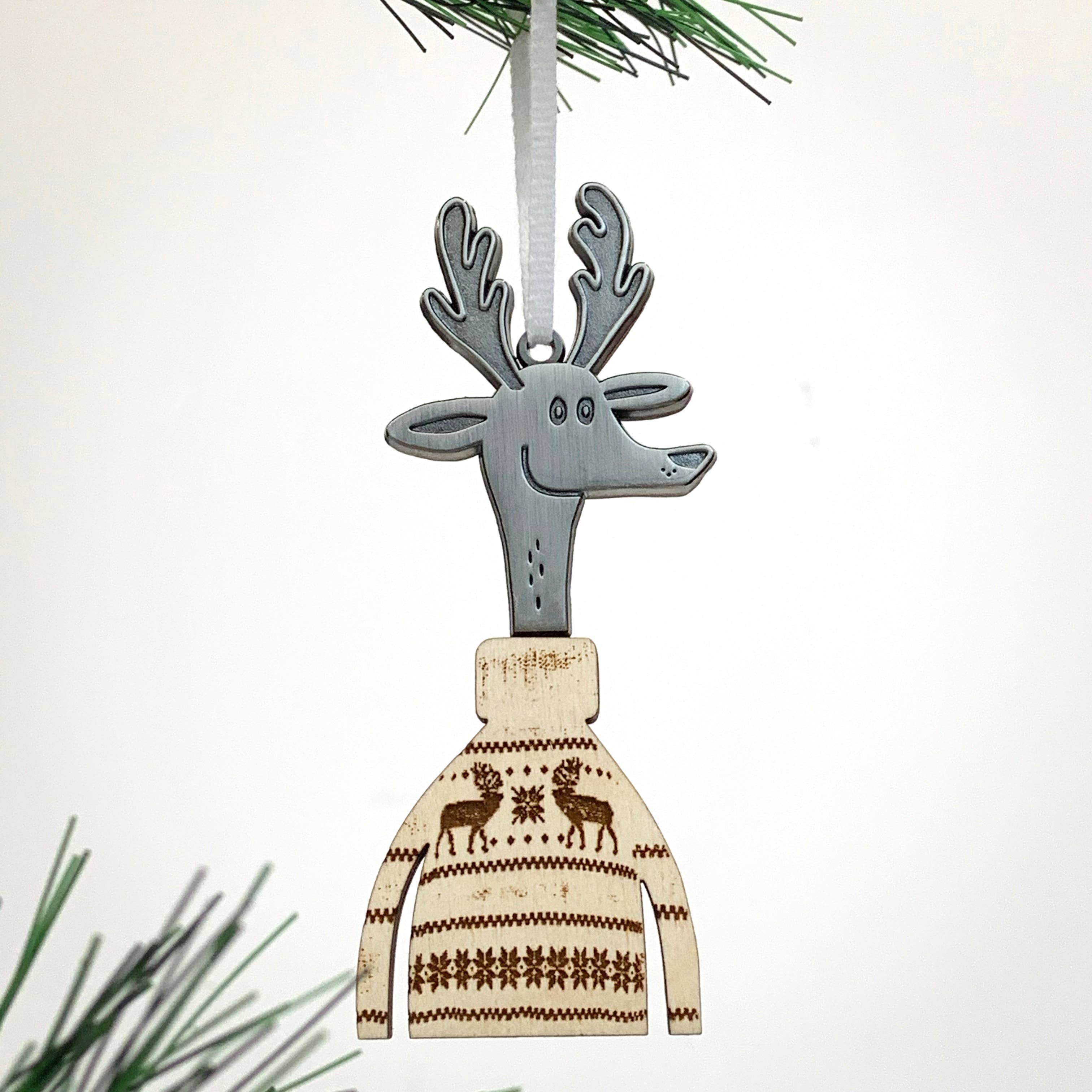 Factory 43 - Wholesale Ornament - Ornament - Reindeer Sweater0