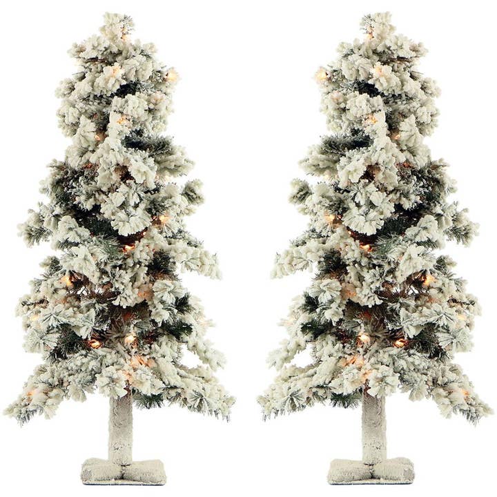Green's Hill Farm 6' Snowy Alpine Christmas Tree for wholesale by Greenwestons