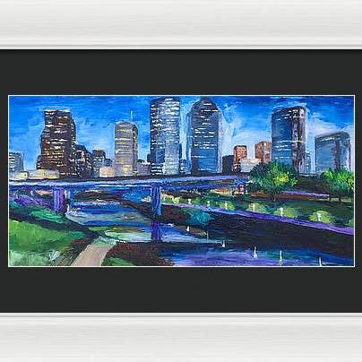 Buffalo Blue - Framed Print for wholesale by Lauren Luna Ltd Co.