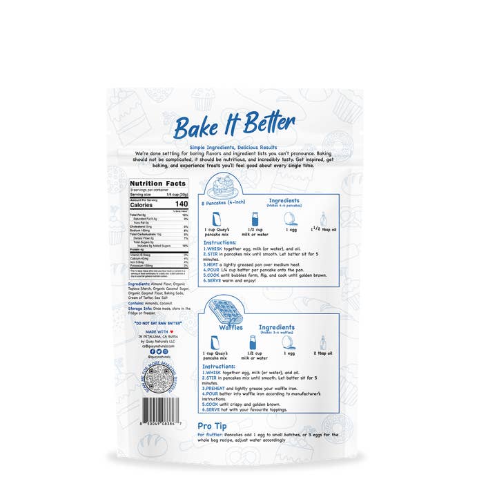 Quay Naturals – wholesale Pancake mix – Pancake & Waffle Mix1