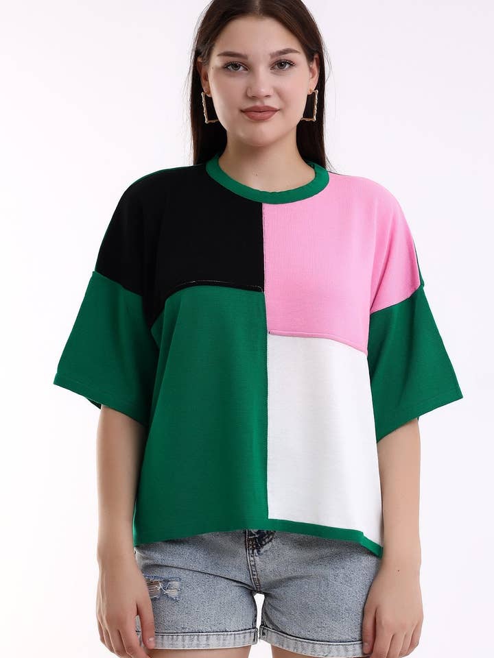 COLORED SHORT SLEEVE KNITWEAR TSHIRT for wholesale by Cloth Cube
