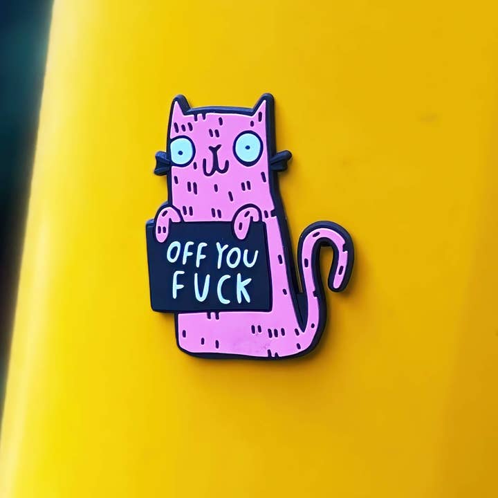 Katie Abey – wholesale Magnet – Sweary Cat Off You F*ck Magnet2