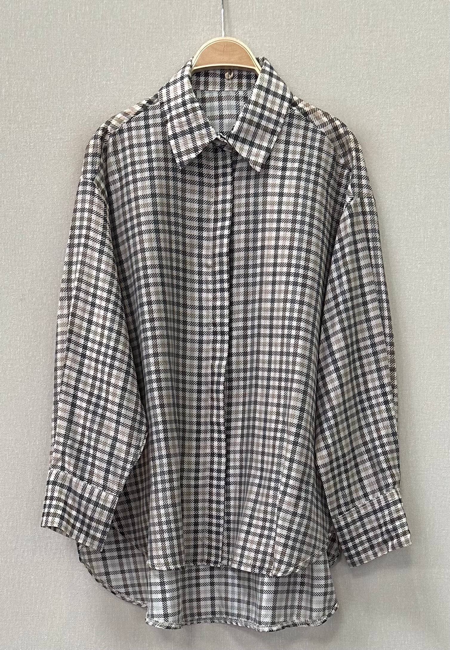 SWEET MAGIC MODA Y COMPLEMENTOS - Wholesale Button Down Shirt - Women's - VICHY CHECK SHIRT1